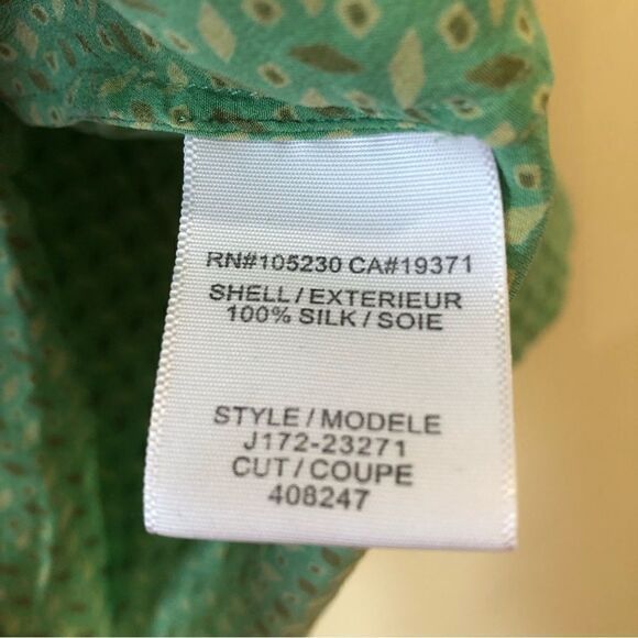 Joie Aceline Geo Print Blouse in Julep - Picture 9 of 9